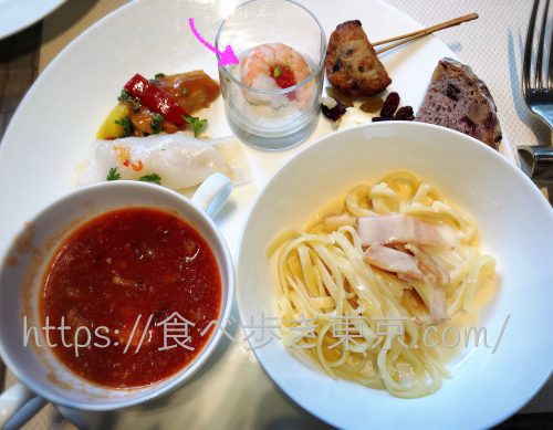 京王プラザホテルビュッフェで食べたもの